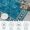 coucheta Washable Area Rug for Living Room, Multi-size Modern Bordered Non Slip Stain Resistant Non Shedding Low Pile Carpet, for Bedroom, Dining - 3 of 4