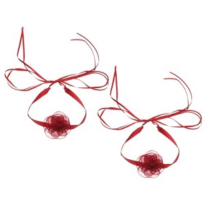 Unique Bargains Wedding Prom Adjustable Delicate Lace Camellia Choker Necklace 51.18" - 1 of 4
