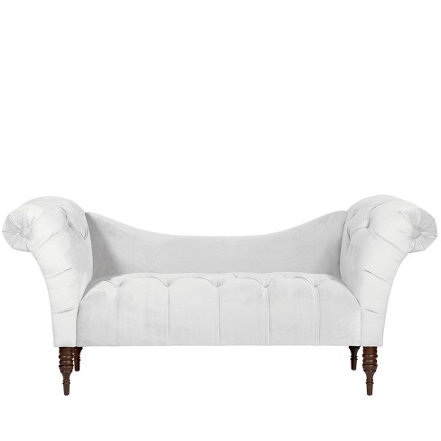 Tufted Chaise Lounge Mystere Snow Skyline Furniture Target