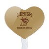 Lehigh University Mountain Hawks Logo Heart Love Cupcake Picks Toppers Decoration Set of 6 - 2 of 4