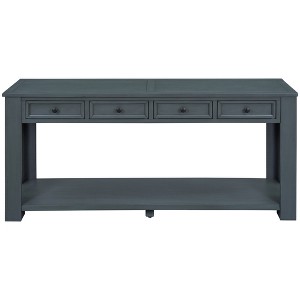 Dexmalle Console Table with Storage Drawers and Bottom Shelf - 1 of 4