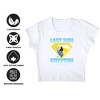 Women's Superman 2025 Last Son of Krypton Cap Sleeve Baby Rib Crop Top - 4 of 4