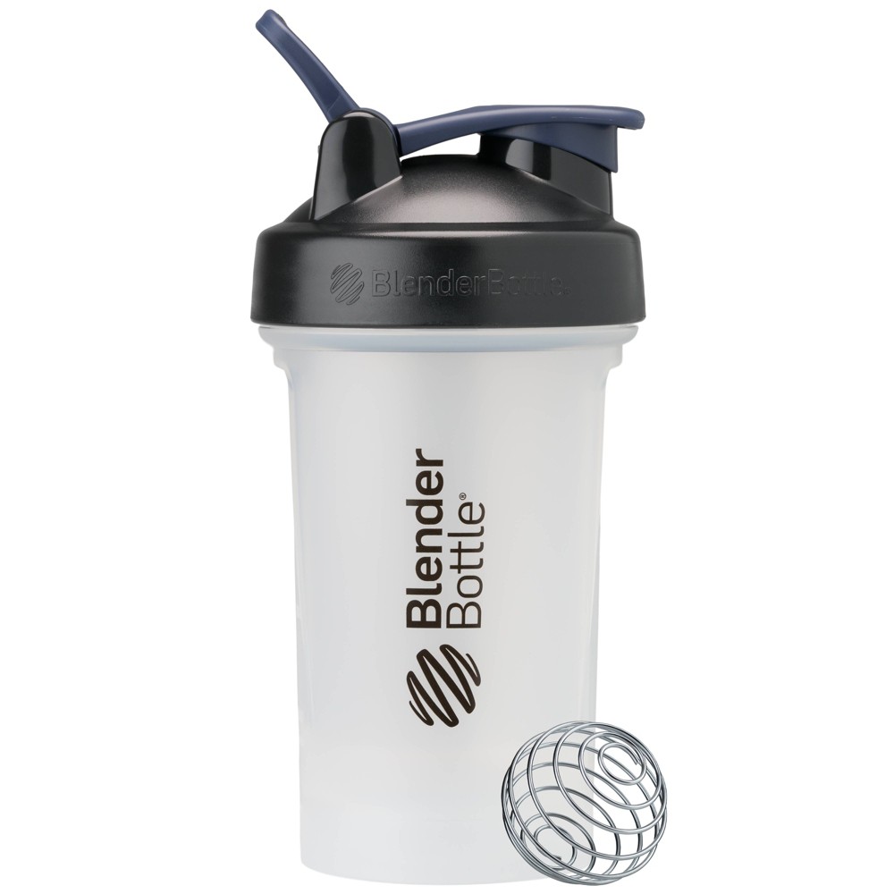 BlenderBottle 20oz Classic V2 Plastic Water Bottle - White: BPA-Free Portable Drinkware