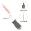 Unique Bargains Silicone 360 Rotation Curved Handle Bottle Cleaning Brush - 3 of 4