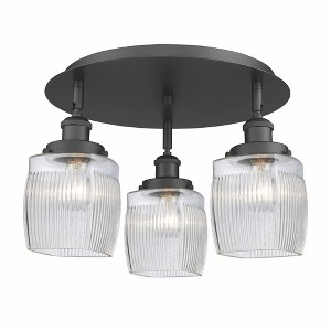 Colton - 3 Light Flush Mount In Industrial Style-9.5 Inches Tall and 17.25 Inches Wide - 1 of 1