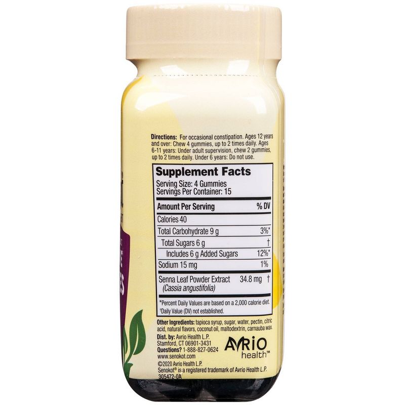 Senokot Dietary Supplement Laxative Gummies - Mixed Berry - 60ct, 4 of 6