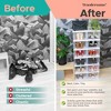 Wondersome Collapsible Shoe Rack Organizer - 12-Compartment Clear Door Storage Containers - Sturdy, Foldable Shoes, Boots, Sneaker Display Cabinet - 3 of 4