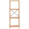 vidaXL 4-Tier Shelf 15.7 in.x11.8 in.x44.1 in. Solid Wood Oak - 4 of 4