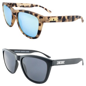 2 Pairs of Epoch Eyewear Vibe Sunglasses with Teal Mirror, Smoke Lenses - 1 of 4
