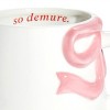 Garven 13.5oz Debossed Bow Mug Pink - 2 of 3