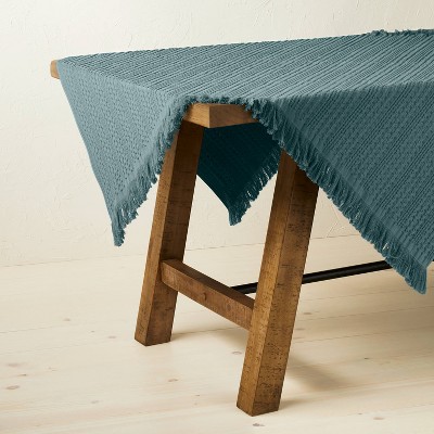 50" Cotton Hanukkah Table Throw Blue - Opalhouse™ designed with Jungalow™