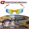 Unique Bargains Motorcycle Riding Goggles PC Tri-acetel for Outdoor Sports Dirt Bike ATV Red Silver Tone Lens White Red Frame 1Set - 3 of 4