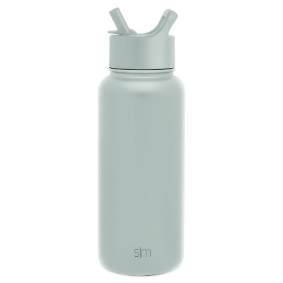 Simple Modern Summit 32oz Stainless Steel Water Bottle With Straw Lid Cream  Leopard : Target