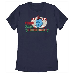 Women's Guardians of the Galaxy Holiday Special Yondu Ruined Christmas Animated T-Shirt - 1 of 4