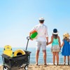 RISOKEYS Outdoor Collapsible Wagon Cart with 3-Piece Waterproof Liners and All-Terrain 360° Wheels,Foldable Utility Cart for Beach,Camping - 2 of 4