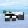 Miki 6Pc Corner Set - Indoor/Outdoor - PAT7708 - Safavieh - 3 of 4