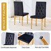 Sapphtopaz Modern Dining Chairs Upholstered Chair with Button Tufted and Metal Legs Chairs for Dining Room, Kitchen - 4 of 4
