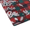 Unique Bargains Christmas Place Mats Flax Red White Green 11.8"x17.7" 2Pcs - 4 of 4