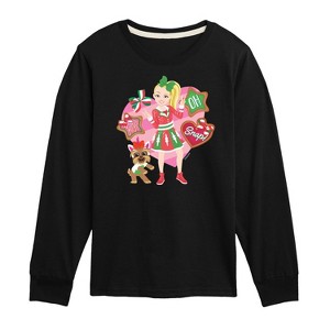 JoJo Siwa Oh Snap Long Sleeve Graphic T-Shirt - Black - 4T - 1 of 3