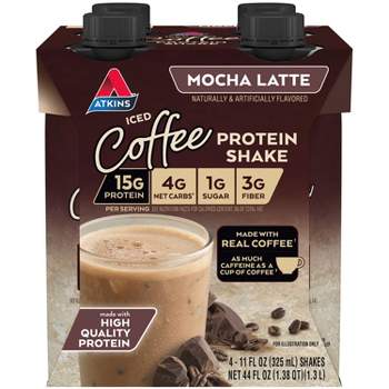 Atkins Protein Shake - Mocha Latte - 4ct (Product May Vary)