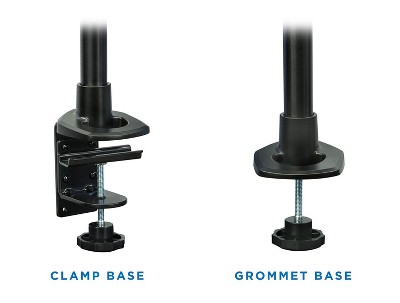 Adjustable Black Full Motion Single Monitor Desk Mount