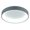 CWI Lighting Arenal LED Drum Shade Flush Mount With Gray & White Finish - 3 of 4