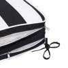 2PCS Outdoor Lounge Chair Cushion Replacement Patio Funiture Seat Cushion Chaise Lounge Cushion-black/white stripe - 4 of 4