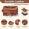 Toiletry Bag Men Compact Leather Durable for Men, Travel Bag, Water-Resistant Bathroom - 4 of 4