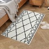 Moroccan Rug Modern Geometric Area Rug Fluffy Rug Carpet - 2 of 4