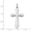 Black Bow Jewelry 14k Yellow or White Gold, Hollow Passion Cross Pendant, 22 x 41mm - 4 of 4
