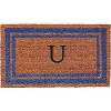 Calloway Mills 152971830A Blue Border 18 In. x 30 In. Monogram Doormat - 2 of 2