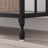 Console Table - Glass Shelf, Metal Frame, 33.5” Behind Couch Table Industrial Hallway Table for Living Room, Foyer, Bedroom - 4 of 4