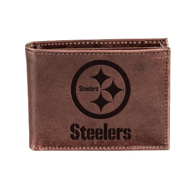 Evergreen Pittsburgh Steelers Bi-Fold Wallet, Brown