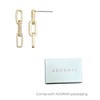 Adornia 14k Gold Plated CZ Mini Paperclip Drop Earrings - 4 of 4