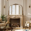 BEAUTYPEAK Arched Vintage Baroque Bathroom Vanity Mirrors - 3 of 4