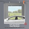 Heavy-Duty Metal Carport Garage with PE Cover and Steel Frame, Outdoor Shed for Cars, Trucks & Boats, Featuring 4 Doors and Mesh Ventilation Windows - 2 of 4