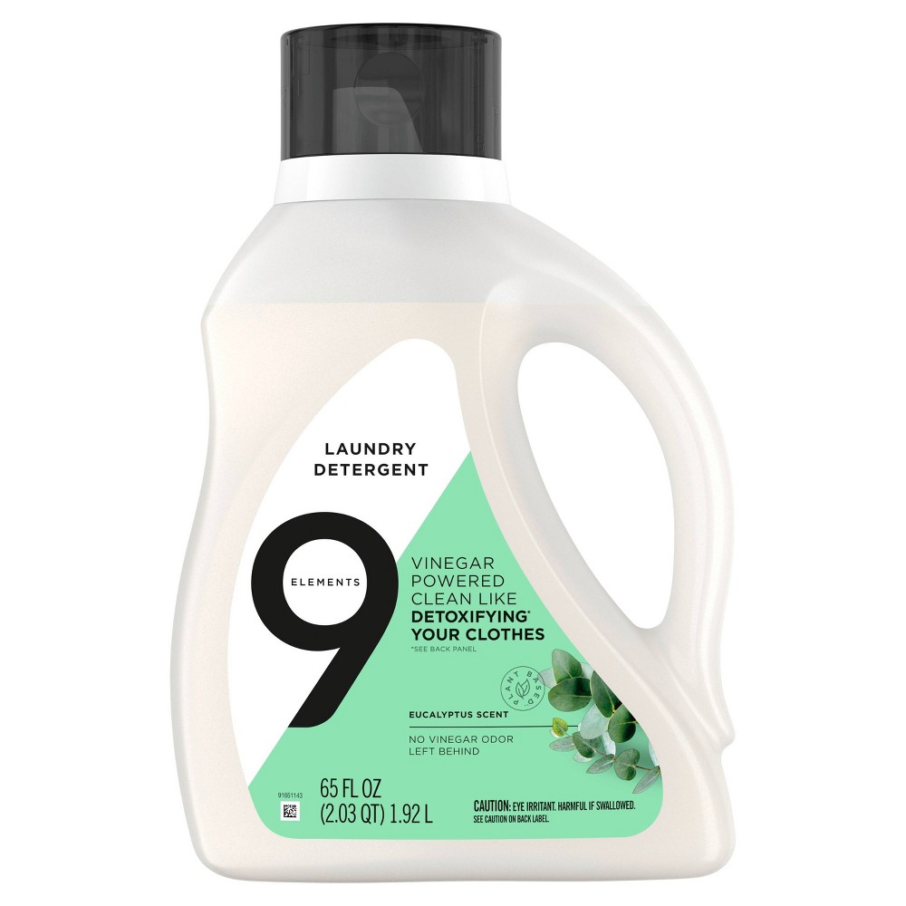 9 Elements Liquid Laundry Detergent - Eucalyptus - 65 fl oz