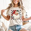 Checkered Santa Claus Vintage T-Shirt, Retro Merry Christmas Tee | OrnamentallyYou - 4 of 4