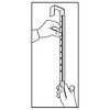Haute Decor Adapt Premium Adjustable Length Wreath Hanger Holds 30 lbs Super Easy Adjustment Matte White - 2 of 4