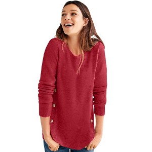 ellos Button Trim Pullover Sweater - 1 of 4