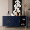 Wooden Cabinet With 4 Door For Living Room,Kitchen Cabinet,Storage Cabinets,Dining Room Furniture,Indoor Furniture-Maison Boucle - 3 of 4