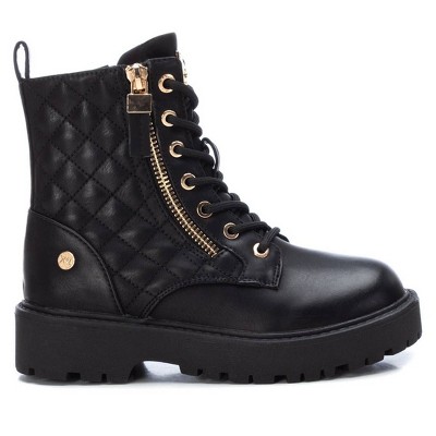 XTI Young Lady Lace-up Quilted Boots 150497