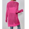 BLUEMING Womens Long Sleeve Lightweight Open Front V-Neck Casual Cardigan Sweaters Outerwear - 4 of 4