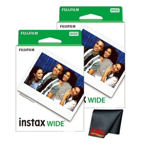 Fujifilm instax Wide Instant Film (40 Exposures) + Microfiber Cleaning Cloth - image 1 of 3