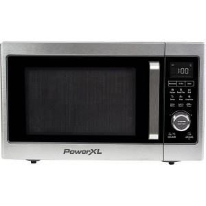 PowerXL Microwave Air Fryer Plus, Stainless Steel/Black, 1 Cu Ft - Factory Refurbished - 1 of 4