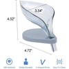 Chery Life Drain Soap Leaf-Shaped Dish, Bar Soap Holder Storage Rack, Drain Soap Box for Bathroom Kitchen Sink, Suction Cup Installation - 2 of 4