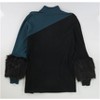 Alfani Womens Colorblocked Faux-Fur Cuffs Pullover Sweater - 3 of 3