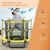 Resenkos 3-in-1 6.9-Foot Kids Trampoline with Enclosure for Indoor/Outdoor - Light - 3 of 4