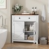 Gulches Storage Cabinet with Drawer & Adjustable Shelf, Kitchen Cabinet ,  Coffee Bar Console Cabinet for Kitchen, Dining Room, Entryway, Walnut top - 4 of 4