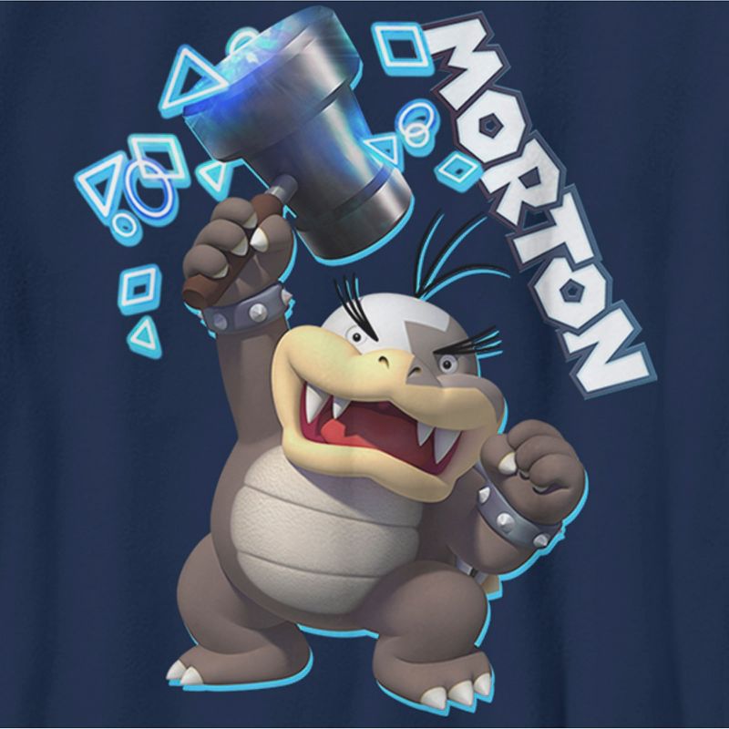 Boy's Nintendo Super Mario Bros. U Deluxe Morton Portrait T-Shirt, 2 of 5